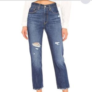 A&F High Rise Girlfriend Jean